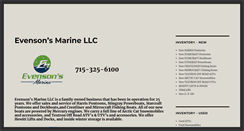 Desktop Screenshot of evensonsmarine.com